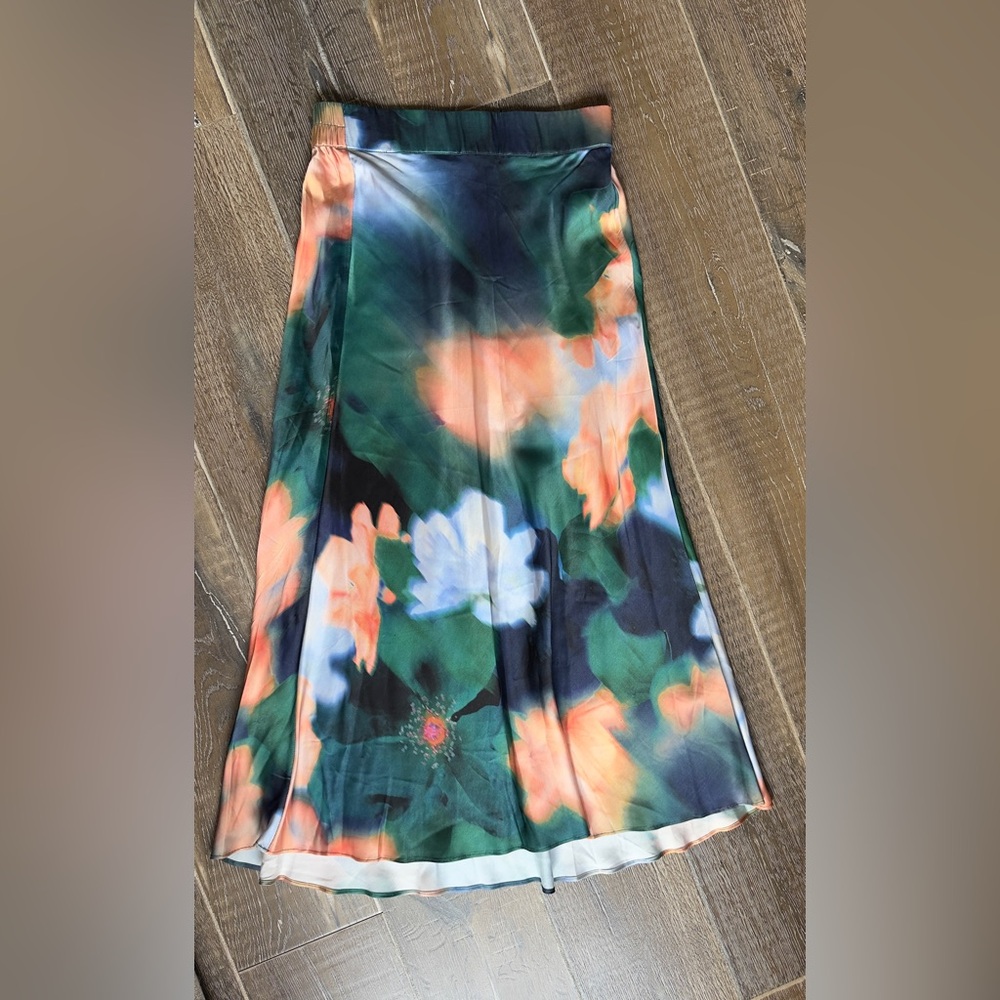 Floral Maxi Skirt with Vibrant Colors